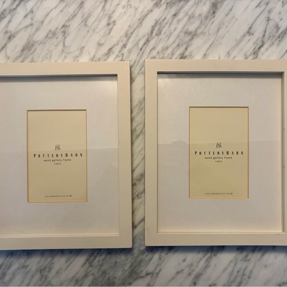 Pottery Barn Other - Pottery Barn Cream Wood Gallery Frame Set